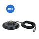 La scatola con base magnetica da 20 pezzi PNI 145/PL 145mm contiene un cavo da 4m e una spina PL259