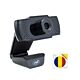 Pacchetto webcam PNI CW1850 Full HD 1080P da 2 MP, USB, clip e bandierina adesiva incluse.