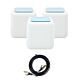 Pacchetto sistema mesh Wi-Fi Gigabit PNI GB1200 e cavo di rete piatto CAT7 S/STP 1bc PNI U7015B da 1,5 m