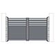 PNI MAB3000 set di portatoli battenti in alluminio con due lastre da 1,5 m e altezza 1,7 m