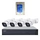 Kit di videosorveglianza PNI House IPMAX POE 8, composto da NVR con 4 telecamere e HDD PNI SafeHouse da 1 TB.