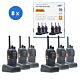 Kit di 6 stazioni radio portatili PNI PMR R40 PRO
