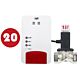 Scatola con 20 pezzi PNI Safe House Dual Gas Kit 250