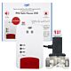 Kit PNI Safe House Dual Gas 250 con sensore di monossido di carbonio (CO), gas naturale ed elettrovalvola