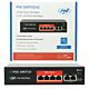 Switch POE PNI SWPOE42 con 4 porte POE e 2 porte da 100 Mbps