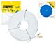 Cavo di rete piatto S/STP CAT8 PNI U8200W 2 x RJ45, 4 coppie di fili, 28AWG, 20 m e tampone adesivo blu incluso.