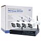 Kit di videosorveglianza PNI House WiFi550 NVR e 4 telecamere wireless, 1.0MP