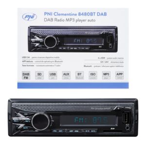 DAB Radio Lettore MP3 auto PNI Clementine 8480BT