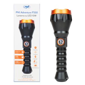 Torcia a LED in cristallo PNI Adventure F550, 10W