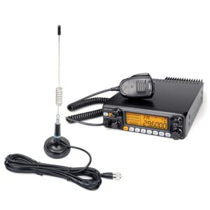 Kit per stazione radio amatoriale PNI Jopix AT-5555N II, con bande AM, FM, SSB e antenna PNI ML29.