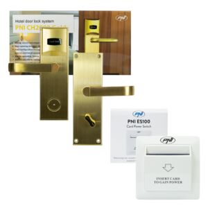 Pacchetto di controllo accessi Yala PNI CH2000L Gold Hotel e interruttore per schede PNI ES100