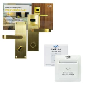 Pacchetto di controllo accessi Yala PNI CH2000R Gold Hotel e interruttore per schede PNI ES100