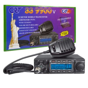 Stazione radio amatoriale CRT SS 9900V AM, FM, LSB, USB, CW 28-29,7 MHz, ASQ, DTMF, Roger Beep, 12 V, CTCSS, DCS, programmabile