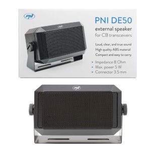 Altoparlante esterno PNI DE50 5W per stazioni radio CB con spina da 3,5 mm