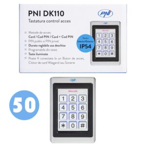 Scatola con 50 tastiere per controllo accessi PNI DK110