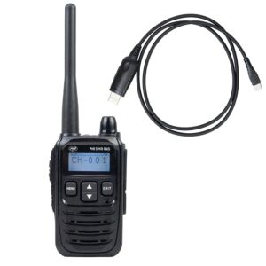 Pacchetto di stazione radio digitale e analogica portatile PNI DMR R45, 446MHz + cavo di programmazione PC