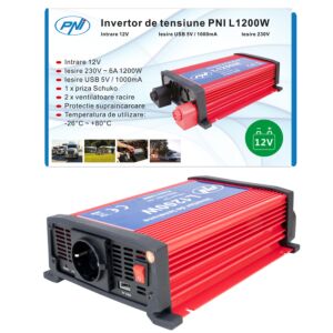 Inverter di alimentazione PNI L1200W 12V