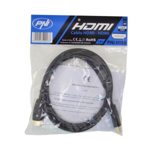 Cavo HDMI PNI H150 ad alta velocità 1,4 V, plug-in, Ethernet, placcato in oro, 1,5 m