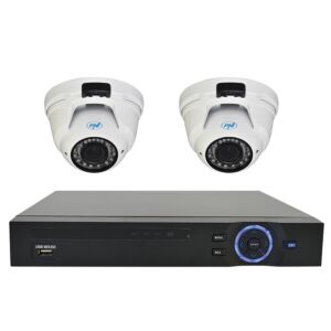 Kit di videosorveglianza PNI House: videocamere PNI varifocali NVR 16CH 1080P e 2 PNI IP2DOME 1080P