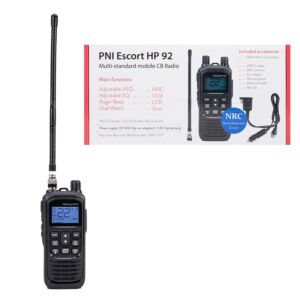 Stazione radio CB portatile PNI Escort HP 92 senza caricabatterie, multi standard, 4W, AM-FM, NRC, Dual Watch, Roger Beep, ASQ