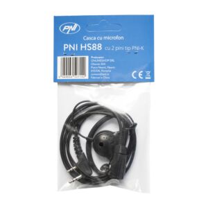 Cuffie con microfono PNI HS88 con presa PNI-K a 2 pin