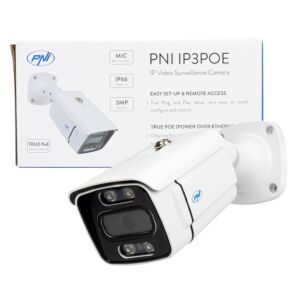 Telecamera di videosorveglianza IP3POE PNI