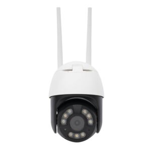 Telecamera di videosorveglianza wireless PNI IP845, Black Light, WiFi, PTZ, slot micro SD da 4 MP, standalone, app ICSee