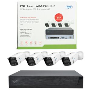 Kit di videosorveglianza PNI House IPMAX POE 3LR