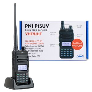 Stazione radio portatile VHF / UHF PNI P15UV