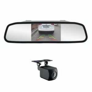 Sistema di parcheggio wireless PNI Escort P20 con display da 4,3 pollici nello specchietto retrovisore e telecamera