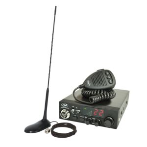 Stazione radio CB PNI ESCORT CB CB 8024 ASQ 12 / 24V + CB PNI Antenna con magnete extra 45