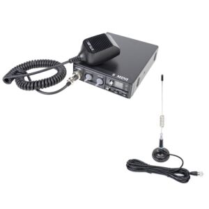 CB CRT S Mini Doppia Tensione 12/24V 4W + Antenna CB PNI ML29