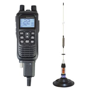 Kit stazione radio CB portatile PNI Escort HP 92 multi standard 4W, 12-24V AM-FM con antenna CB PNI ML70 con magnete