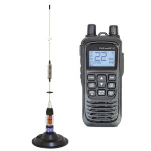 Kit stazione radio CB portatile PNI Escort HP 92 multi standard 4W, 12-24V AM-FM con antenna CB PNI ML70 con magnete