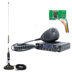 Pacchetto stazione radio CB PNI Escort HP 6550 con PNI ECH01 installato + antenna CB PNI S75 con magnete