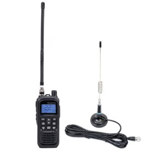 PNI Escort HP 92 Multi Standard 4W, 12-24V AM-FM Pacchetto Radio CB portatile con antenna CB PNI ML29 con magnete