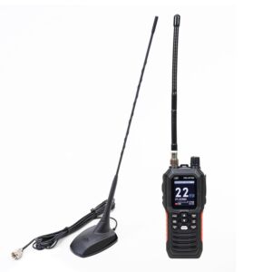 PNI Escort HP 102 stazione radio portatile multi-standard CB, 4W, 12V-24V, AM-FM con antenna PNI Extra 48 CB con magnete