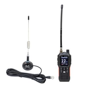 Kit radio CB portatile PNI Escort HP 102 multi standard, 4W, 12V-24V, AM-FM con antenna CB PNI ML29 con magnete