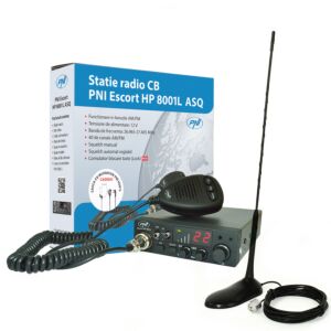 CBI Radio CBI ESCORT HP 8001L ASQ + Cuffie HS81L + CB PNI Antenna con magnete extra 45