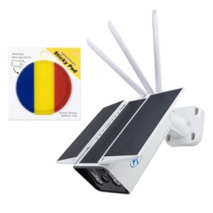 Pacchetto telecamera di videosorveglianza PNI SafeHome PT950LR 1080P 2MP e bandierina adesiva in regalo