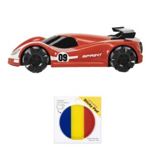 Confezione giocattolo auto sportiva Silvercloud RedOne con telecomando e bandierina adesiva inclusa.