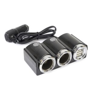 Linkstyle Splitter Accendisigari Auto Con 2 Porte USB QC3.0 E Voltmetro – Ricarica Rapida Per Telefono E Accessori 12V/24V