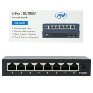 Switch PNI SW08 con 8 porte 10/100 Mbps