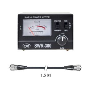 Pacchetto riflettometro PNI SWR-300 PWR-SWR per la misurazione del SWR e cavo di collegamento PNI R150