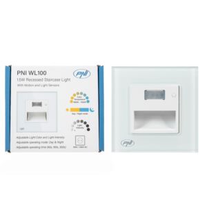 Lampada LED PNI WL100 per illuminazione gradini