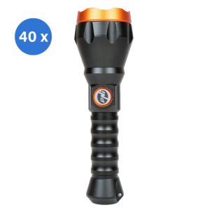 Scatola contenente 40 torce a LED PNI Adventure F550 Crystal.