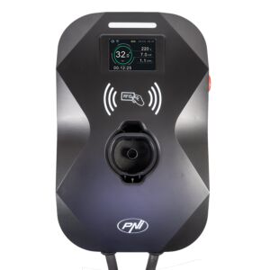 Stazione di ricarica PNI KW11, 16A, 11KW, per auto elettriche, 85V - 415V, trifase, cavo tipo 2 e connettore a 7 poli