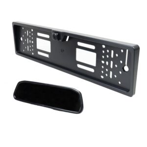 Sistema di parcheggio wireless PNI Escort P25S con display auto da 4,3 pollici nello specchietto retrovisore e telecamera per il portanumeri