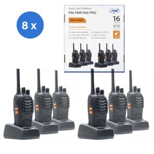 Kit di 6 stazioni radio portatili PNI PMR R40 PRO