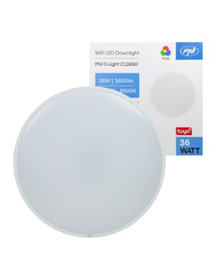 PNI D-Light CL2436T Plafoniera LED Wi-Fi, Tuya, RGB